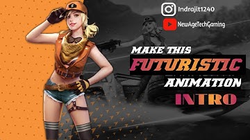 How to Make Futuristic Animation intro in kinemaster on Android in hindi