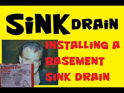Sink Drain Installing A Basement Sink Drain Kitchen Sink Strainer Plumber S Spec K1436ssbn