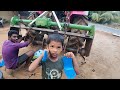 Mahindra arjun novo 605S di tractor gomathi rotavator tiyo blade change in air impact wrench