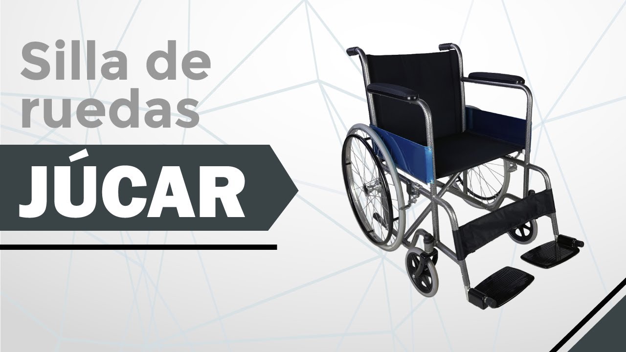 Silla de ruedas plegable, Ruedas grandes, Ortopédica, Ligera, Júcar