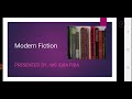 Introduction to Modern Fiction