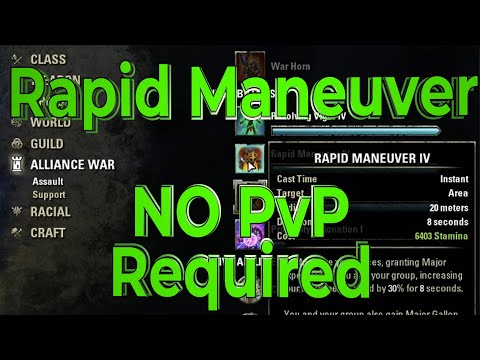 Rapid Maneuvers - NO PvP required! - How to level your alliance war skills. Easy alliance points