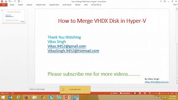 How to Merge VHDX Disk in HyperV
