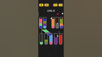water sort puzzle level 31 😨😨/play and test IQ/Try to solve in 60 second