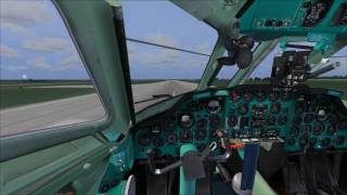 FS2004 | Tupolev Tu-134 Landing UCSS | 20 Knot Crosswind Practice