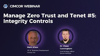 Manage Zero Trust & Tenet #5: Integrity Controls