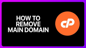How To Remove Main Domain In cPanel Tutorial