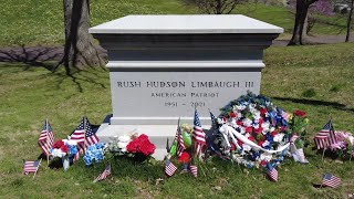 Rush Limbaugh Grave at Bellefontaine Cemetery in St. Louis screenshot 1