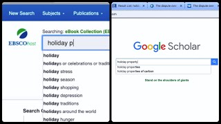 A Quick Search for Journal Articles for a Literature Review (EBSCO & Google Scholar)