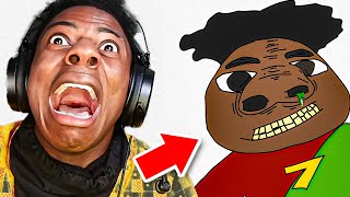 iShowSpeed reacts to His FAN ARTS *FUNNY* 😂