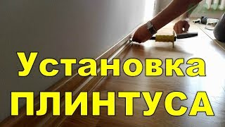 Монтаж плинтуса. Как установить плинтус.