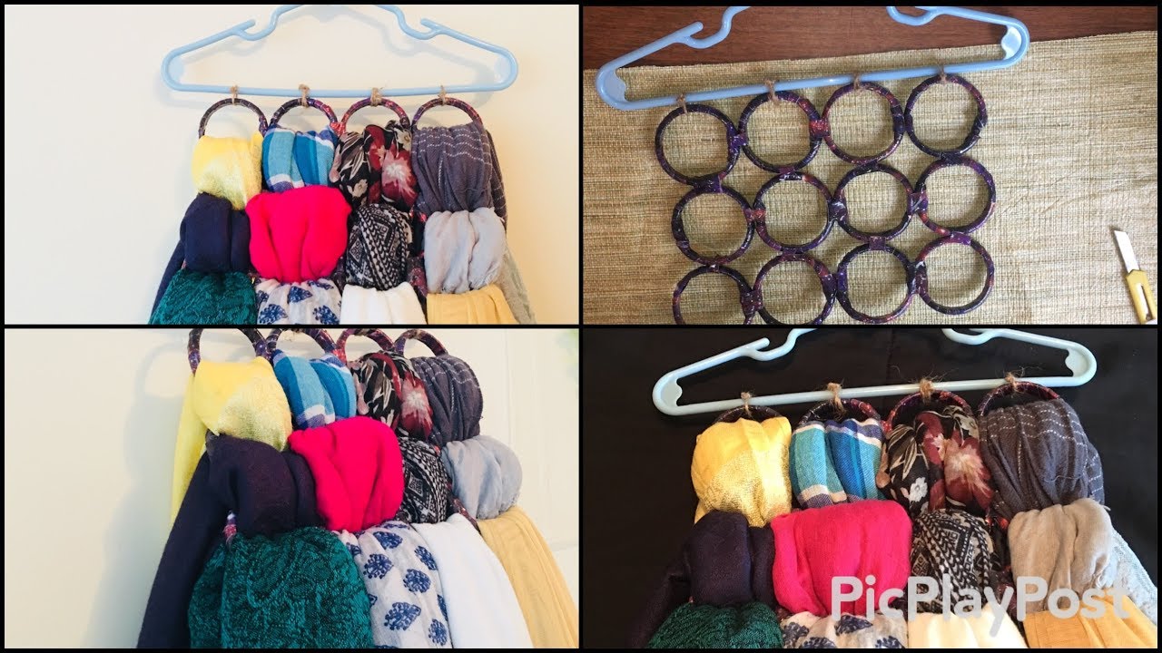 DIY Hijab hangers/ Organizers, Easy tutorial