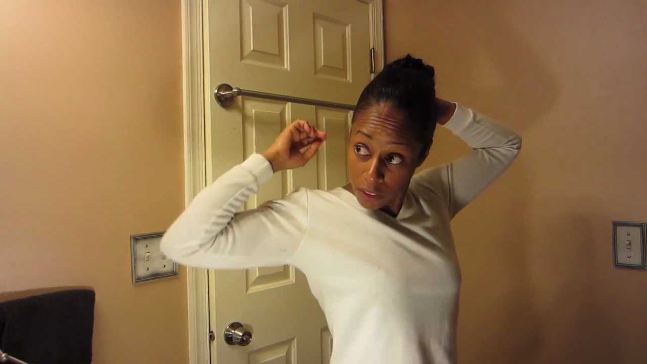 Double Bun Banana Clip Updo Tutorial