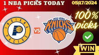 1 NBA Picks Today, 99% Win Today /5/17/24 | NBA Predictions Today,Knicks ,Pacers