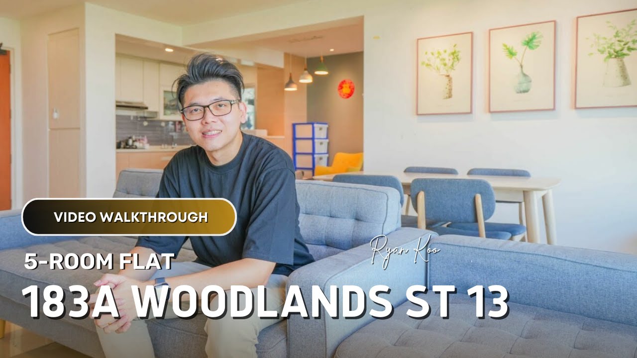 183A Woodlands St 13 5-Room Flat Video Walkthrough - Ryan Koo