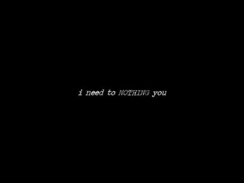 i need to feel nothing for you || free audio - YouTube