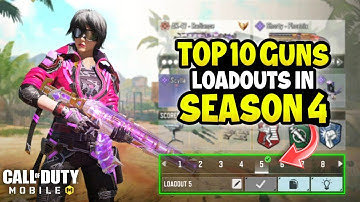 Top 10 Best Guns in CODM Season 4 | Gunsmith Loadout/Class Setup | Cod Mobile
