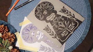 Easy Christmas card DIY - linocut printmaking tutorial - part 1