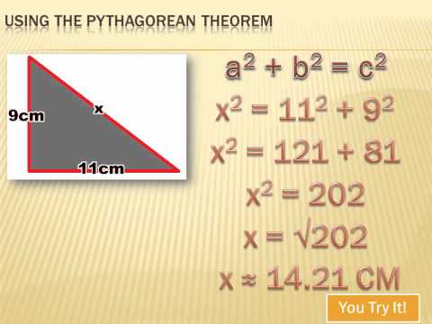 Geometry - Using the Pythagorean Theorem: 8th grade math — Math video cover
