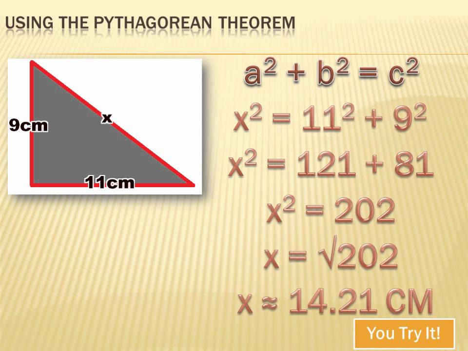 Geometry - Using the Pythagorean Theorem: 8th grade math - YouTube