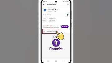 how to delete phonepe bank account | phonepe se bank account delete kaise kare #shorts