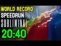 Subliminal | Rotten Ending FORMER WORLD RECORD | 20:40 SPEEDRUN - Glitchless