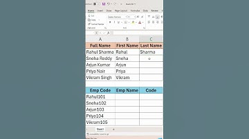 Flash Fill Short Video