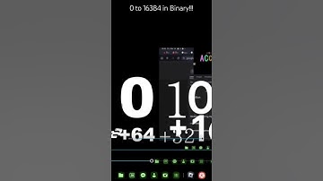 0 to 16384 in Binary!!! short mode #binary