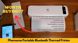 Phomemo Portable Printers Wireless for Travel  Bluetooth Printer Review and Demo | Worth Buying?