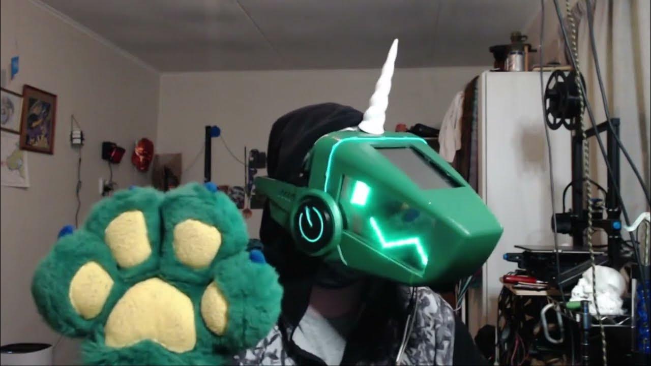 The most over engineered fursuit to date ! (protogen fursuit