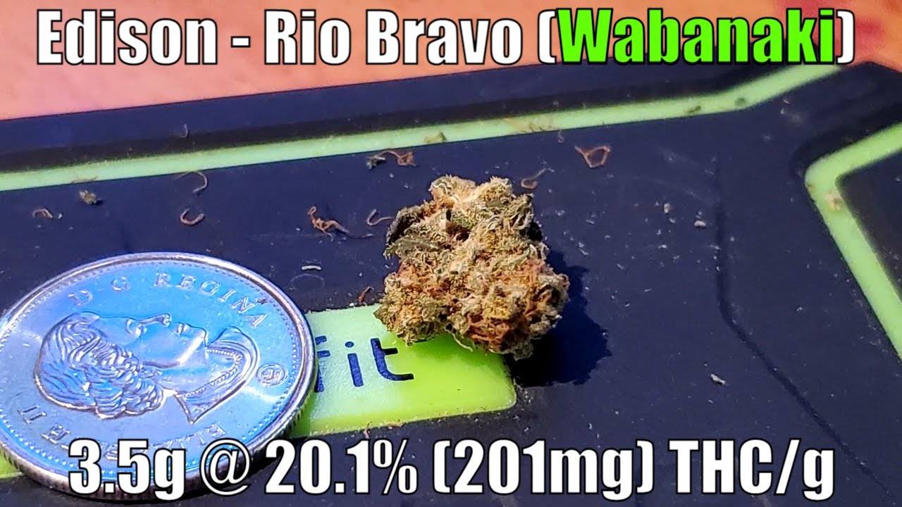 Edison - Rio Bravo - Unboxing Review - 3.5g @ 20.1% (201mg) THC/g (+Extreme Closeups)