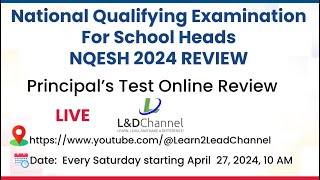 Online Review for the National Qualifying Examination for School Heads Part 3