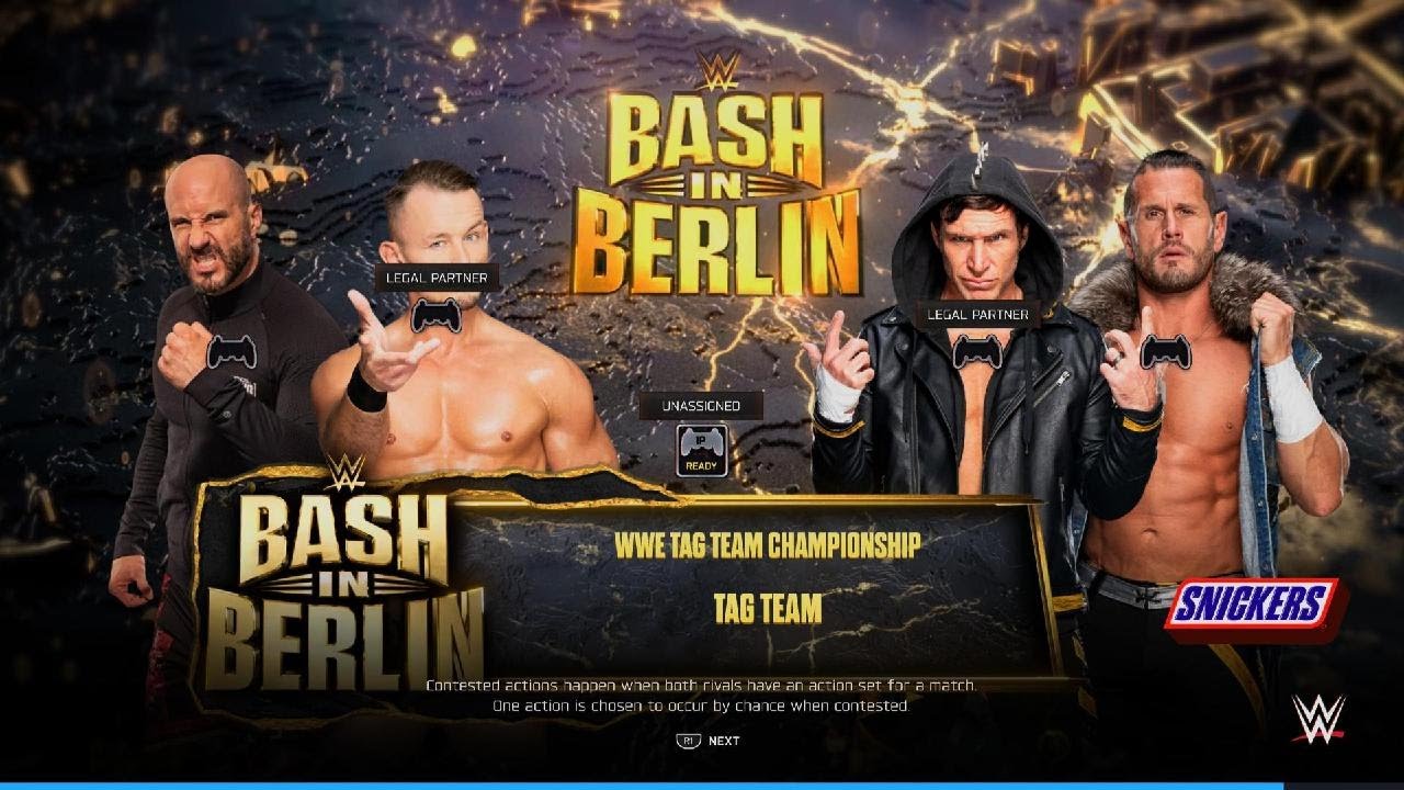 WWE 2K25 Motor City Machine Guns Vs Imperium (Ludwig & Cesaro) - Tag Team Titles - Bash In Berlin