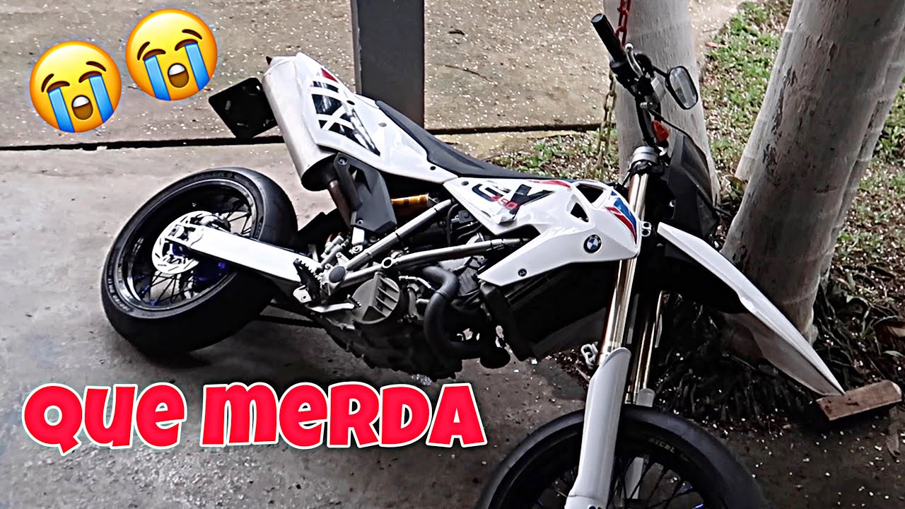 DEU RUIM DERRUBEI A BMW SUPERMOTO E QUEBREI ELA | BMW G450X