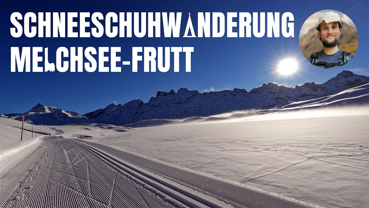 Amazing Winter Hike in the Alps - Snowshoe Trail Erzegg at Melchsee-Frutt [4K]