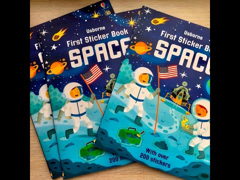 Обзор книги First Sticker Book - Space