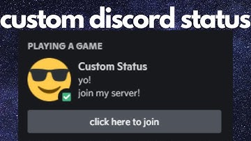 How to easily make a custom discord status without better discord.