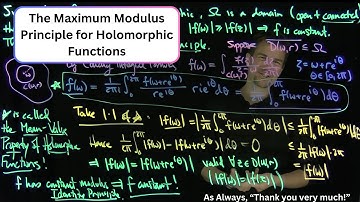 The Maximum Modulus Theorem for Holomorphic Functions