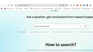 🟢 ¿Cómo buscar información científica en Consensus?