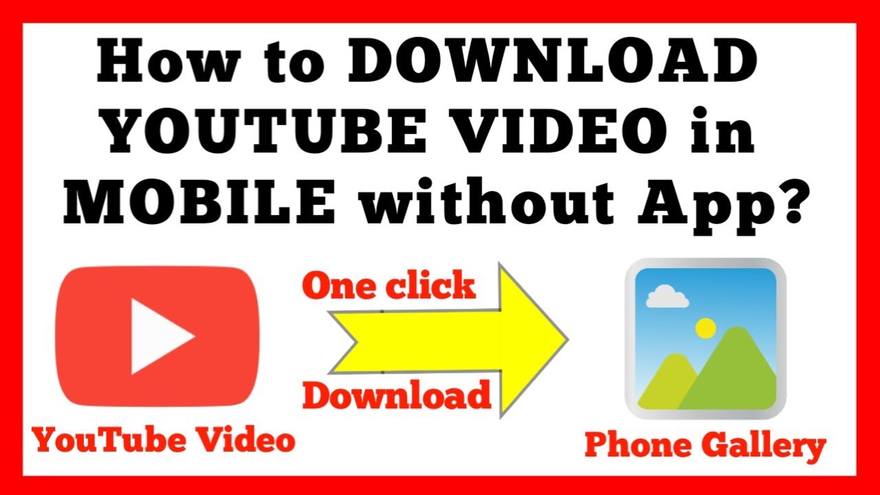 How to Download YouTube Video in Mobile or Laptop | How to Save YouTube ...