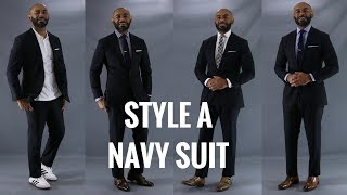 How To Wear A Navy Suit/How To Style A Navy Suit