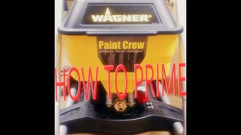 Wagner Paint Crew Airless Paint Sprayer_How to Prime_