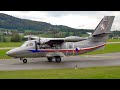 Czech air force let l410 turbolet startup  takeoff at bern