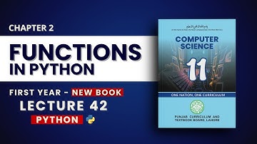 2.20 Functions in Python Explained with Examples - Chp2 - PTB New Book 2025 - Class 11 Computer
