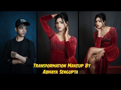 Amazing Male To Female Makeup Transformation | party look | boy to girl | western dress  |