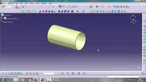 Catia V5..Surface Tutorial......How To Use "Cylinder" Tool .