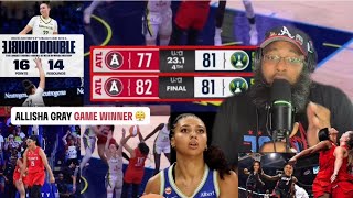 Angel Reese and Allisha Gray pull off a win against Paige Bueckers & Azzi Fudd 82-81!! #wnba 