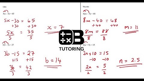 Solving Linear Equations (Brackets) - GCSE Maths Revision OBTutoring
