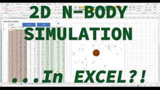 2D N-Body Simulation in Excel!