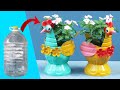 Creative potted ideas _ Reuse plastic bottles to make beautiful chicken flower pots